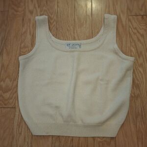 St. John Collection Cream Tank Top M